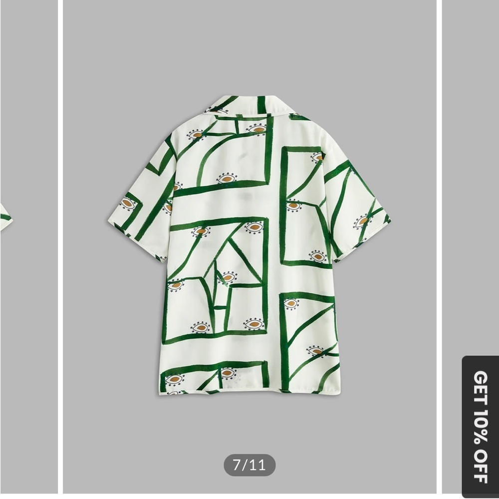 Commense Print Drawstring Short Set - Picture 3 of 10